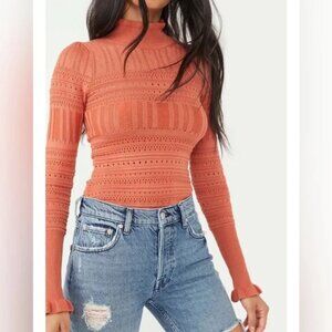 Free People Pointelle Me About It Bodysuit